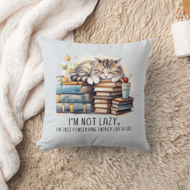 Coussin Je ne suis pas un chat mignon (Couverture)