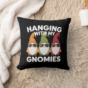 Coussin Je Passe Avec Mes Gnomies Drôle Gnome De Jardin