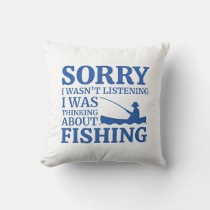 Coussin Je Pensais À La Pêche