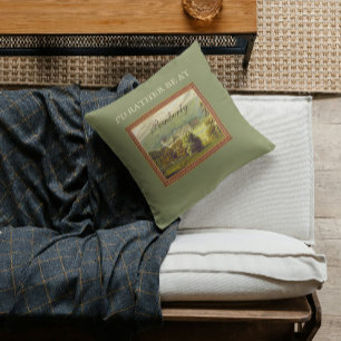 Coussin Je préférerais être chez Pemberly Jane Austen Vint