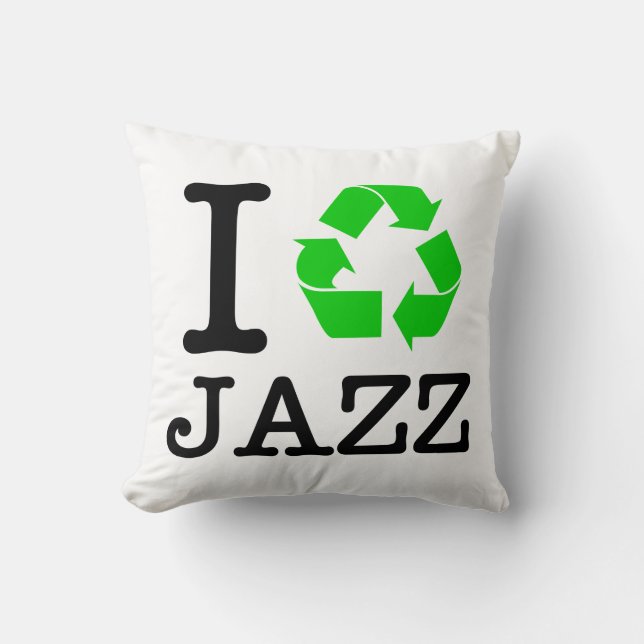 Coussin Je Recycle Le Jazz (Recto)