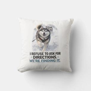 Coussin Je refuse de demander mon chemin citation drôle de
