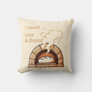 Coussin Je sens l'amour et le pain