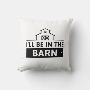 Coussin Je serai dans la grange
