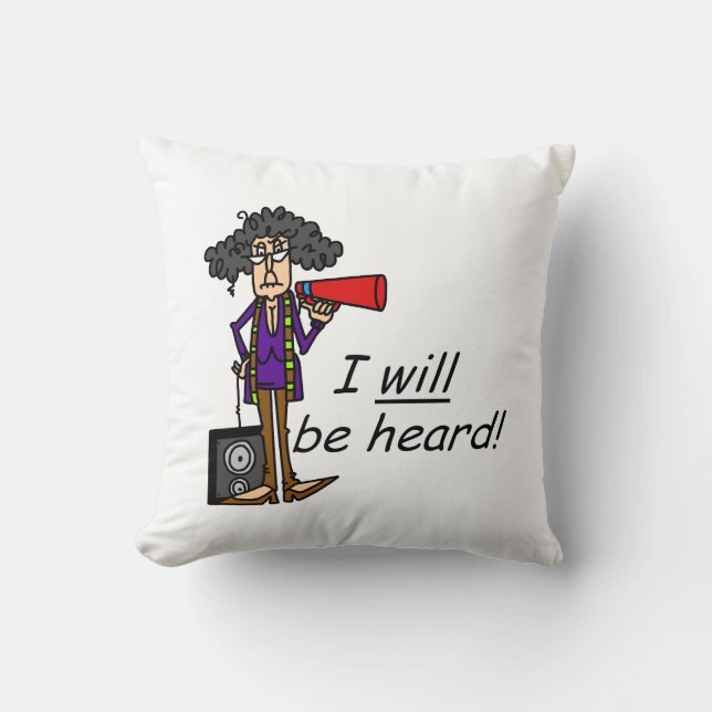 Coussin Je Serai Entendu (Recto)