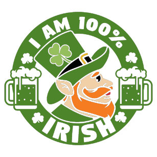Coussin Je suis 100% irlandais