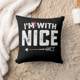 Coussin Je suis avec de beaux couples de Noël assortis en