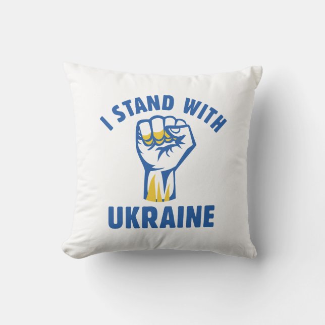 Coussin Je Suis Avec L'Ukraine (Recto)