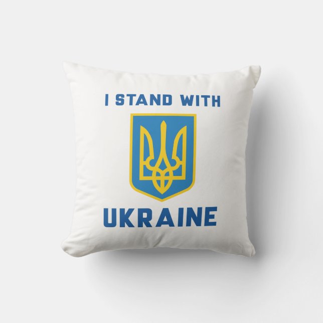 Coussin Je Suis Avec L'Ukraine (Recto)