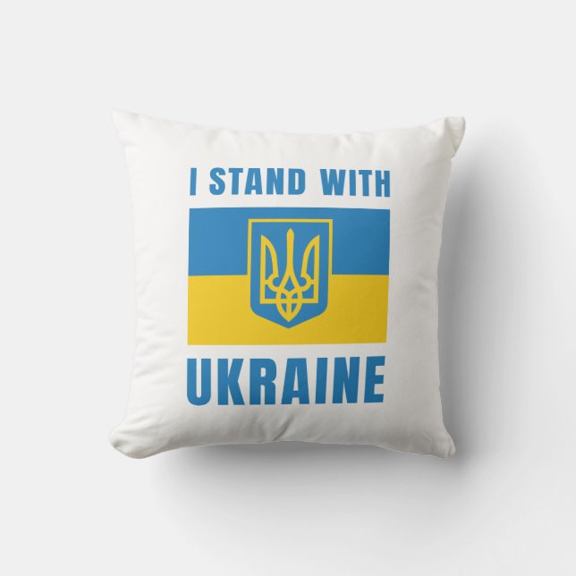Coussin Je Suis Avec L'Ukraine (Recto)