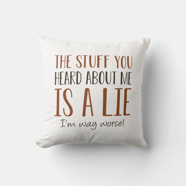 Coussin Je Suis Bien Pire (Recto)