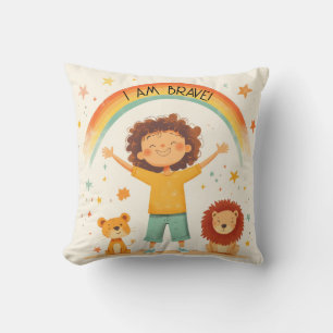 Coussin Je Suis Courageux - Affirmation Enfants