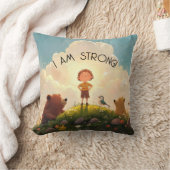 Coussin Je Suis Forte Affirmation Garçons (Couverture)