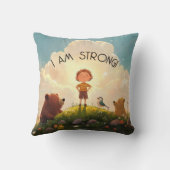 Coussin Je Suis Forte Affirmation Garçons (Verso)