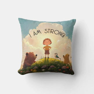Coussin Je Suis Forte Affirmation Garçons