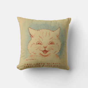 Coussin Je Suis Heureux Parce Que Tout Le Monde M'Aime (Gi