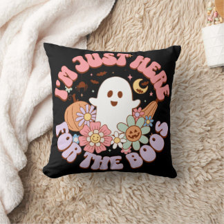 Coussin Je suis juste là pour les huées