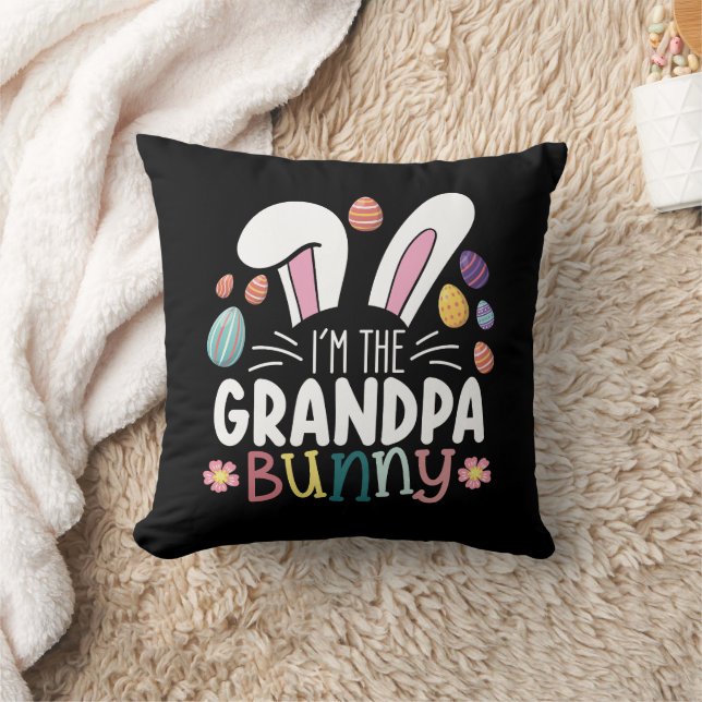 Coussin Je suis La Famille de Pâques Bunny Bunny Grand-Pèr (Couverture)