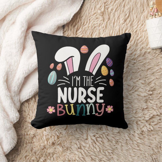 Coussin Je suis la lapine infirmière de Pâques (Couverture)