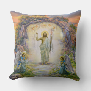 Coussin Je Suis La Résurrection Et L'Oreiller À Jeu De Vie