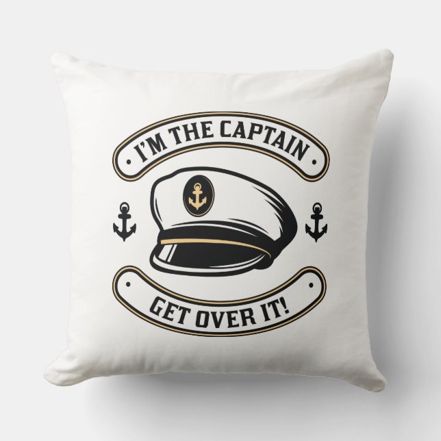 Coussin Je suis le capitaine (Recto)