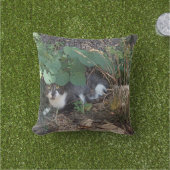 Coussin Je suis le chat invisible (Herbe)