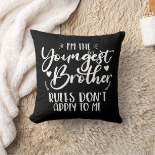 Coussin Je suis le frère cadet Frère sarcastique Cool