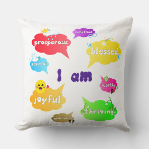 Coussin Je Suis Positive Affirmations Mots Self Love
