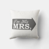 Coussin Je suis sa Mme (la flèche grise) (Verso)