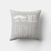 Coussin Je suis Son Coussin, M. Right Groom (Verso)