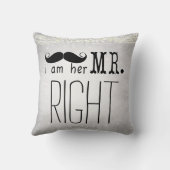 Coussin Je suis Son Coussin, M. Right Groom (Verso)