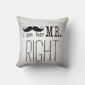 Coussin Je suis Son Coussin, M. Right Groom (Recto)