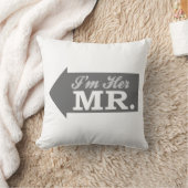 Coussin Je suis son M. (la flèche grise) (Couverture)