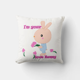 Coussin Je suis ton lapin préféré