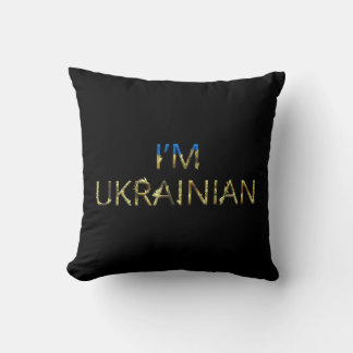 Coussin Je suis ukrainien Ukraine tournesol rétro ukrainie