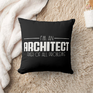 Coussin Je suis un architecte réparateur de tous les probl
