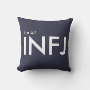 Coussin Je suis un INFJ - Type de personnalité