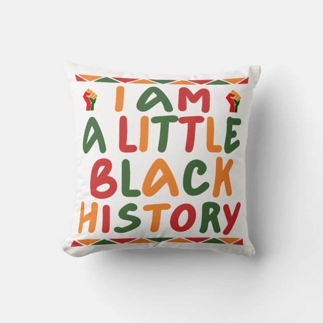 Coussin Je Suis Un Peu Noire (Recto)