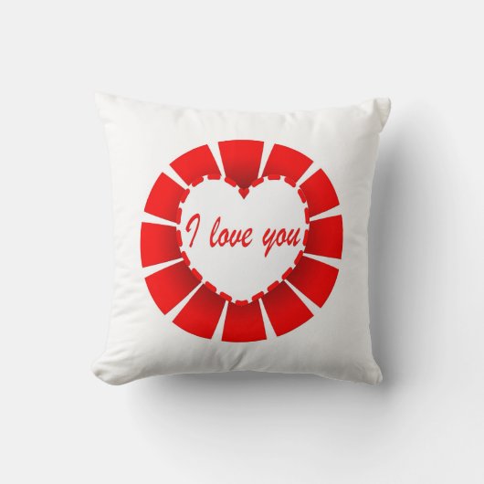 Coussin Je t'aime (Recto)