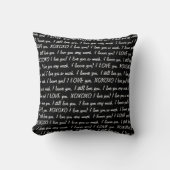 coussin "JE T'AIME" (Recto)