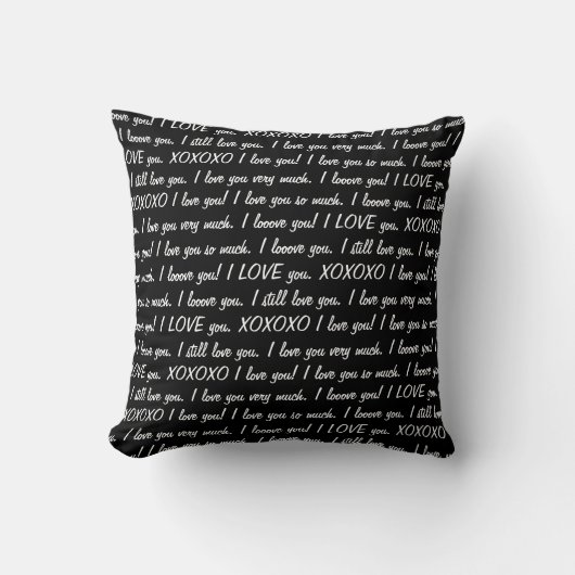 coussin "JE T'AIME" (Recto)