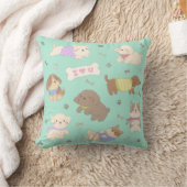 Coussin Je t'aime Chiots Illustration (Couverture)