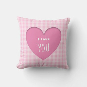 Coussin Je t'aime de tout mon coeur