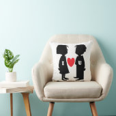 COUSSIN "JE T'AIME" GARÇON ET FILLE (Chaise)