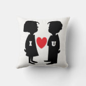 COUSSIN "JE T'AIME" GARÇON ET FILLE (Verso)