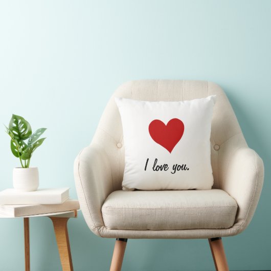 Coussin Je t'aime, je t'aime plus (Chaise)