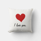 Coussin Je t'aime, je t'aime plus (Recto)