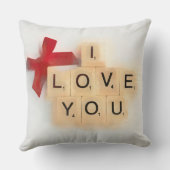 Coussin Je T'Aime Jeter L'Oreiller (Verso)