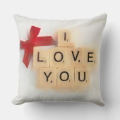 Coussin Je T'Aime Jeter L'Oreiller (Recto)