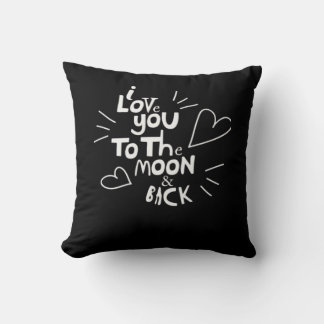 Coussin Je t'aime jusqu'à la lune et retour Amant Style 